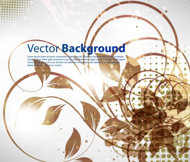 el ile tebrik vektör kartı retro tasarım çiçek, çiçek arka plan çekilmiş