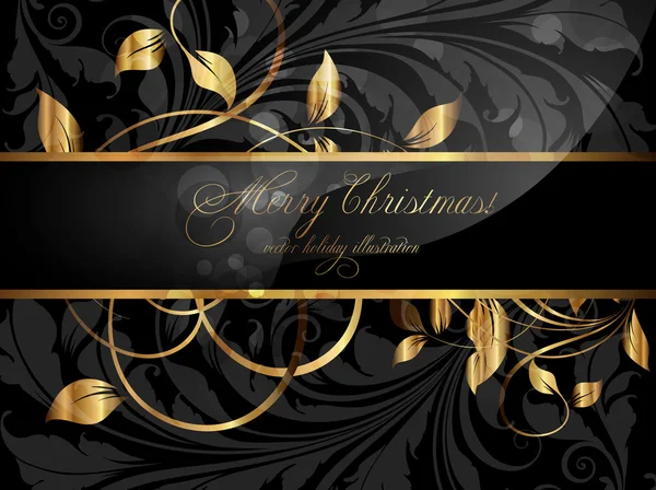 Elegancki tło Boże Narodzenie z miejscem na nowy rok tekst zaproszenia — Wektor stockowy