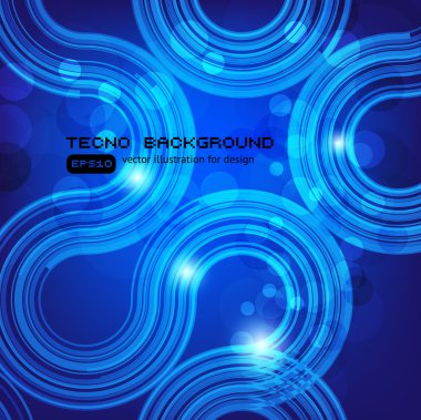 retro tasarlamak teknoloji vektör arka plan daire.