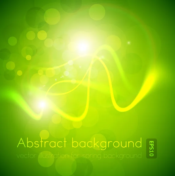 Vector green shiny background — Stock Vector