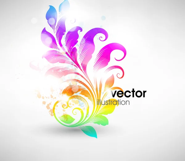Florales Hintergrunddesign. Vektor — Stockvektor