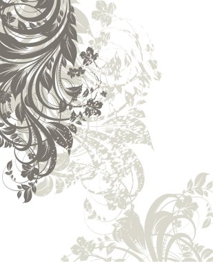 el ile tebrik vektör kartı yaz retro tasarım çiçek, çiçek arka plan çekilmiş.