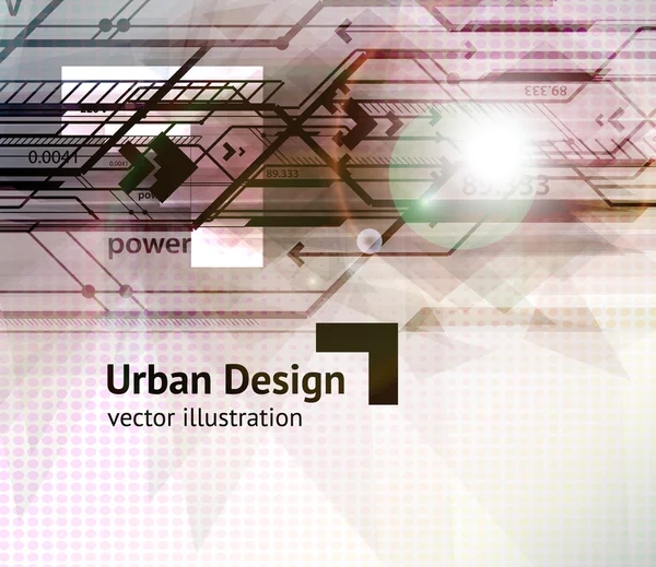 Abstract Techno Vector Background. — Stock Vector
