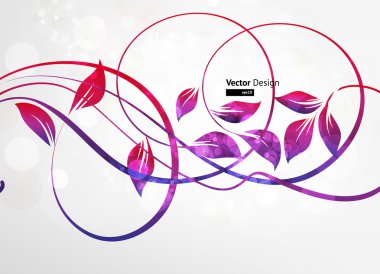 çiçek arka plan tasarımı. vektör