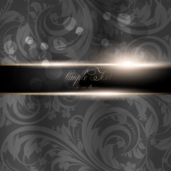 Naadloze achtergrond, vector achtergrond, silk. zwart — Stockvector