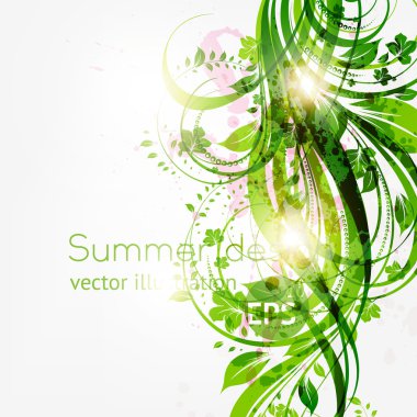 Metnin için yeri olan soyut çiçek arkaplanı