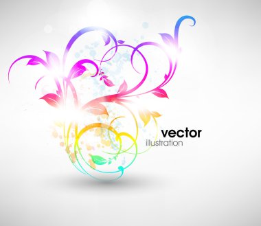 diseño del fondo floral con adorno de flor. Vector
