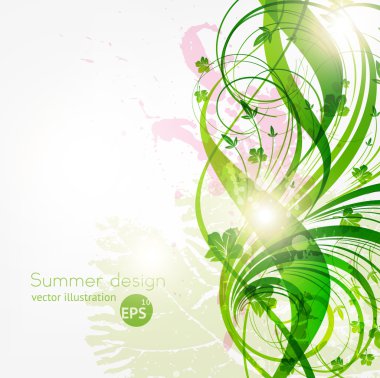 Metnin için yeri olan soyut çiçek arkaplanı