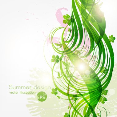 Metnin için yeri olan soyut çiçek arkaplanı