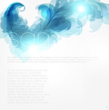 Abstract vintage aqua background for design clipart