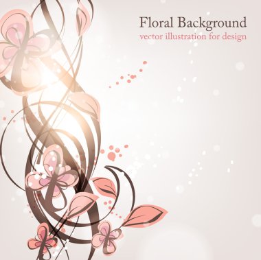 el ile tebrik vektör kartı retro tasarım çiçek, çiçek arka plan çekilmiş