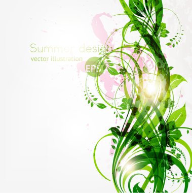 Metnin için yeri olan soyut çiçek arkaplanı