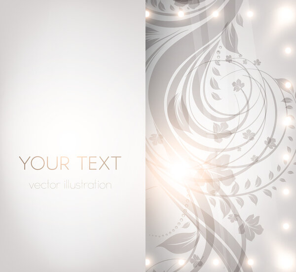 Classical wallpaper with a flower pattern for business retro design. vector