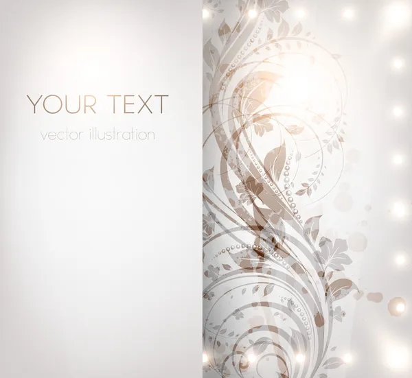 Klasik iş retro tasarımı için çiçek desenli duvar kağıdı. vektör