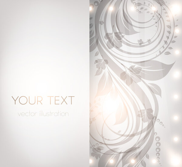 Classical wallpaper with a flower pattern for business retro design. vector