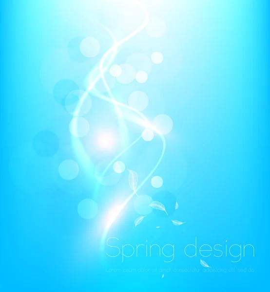 Luxus leuchtend blaue abstrakte Grußkarte. Vektor Sommerhimmel Hintergrund für Design — Stockvektor