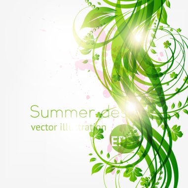 Metnin için yeri olan soyut çiçek arkaplanı