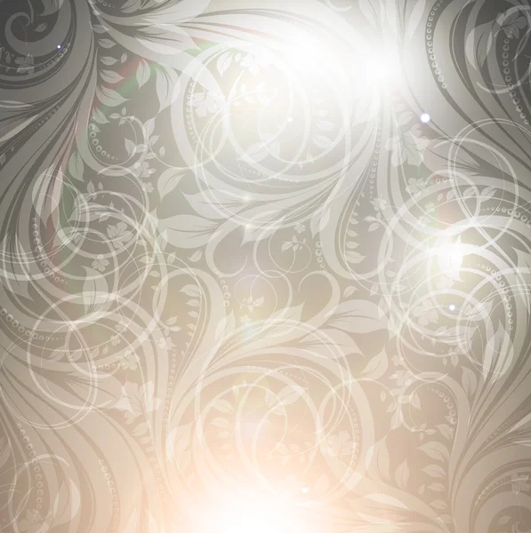 Naadloze floral achtergrond met veldboeket patroon voor wallpaper design, zwart. — Stockvector