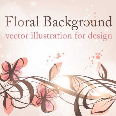 el ile tebrik vektör kartı retro tasarım çiçek, çiçek arka plan çekilmiş