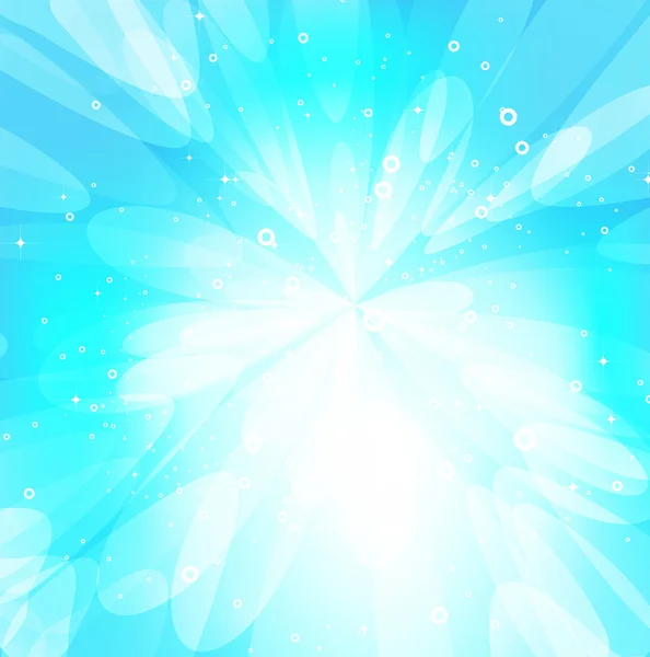 Tarjeta de felicitación abstracta azul brillante de lujo. Vector cielo de verano fondo para el diseño — Archivo Imágenes Vectoriales