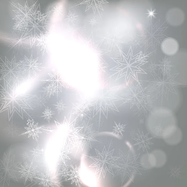 Абстрактный серый фон Снежинки — стоковый вектор