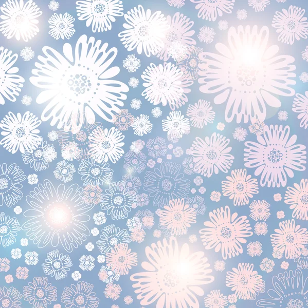 Fondo de copo de nieve azul abstracto — Archivo Imágenes Vectoriales