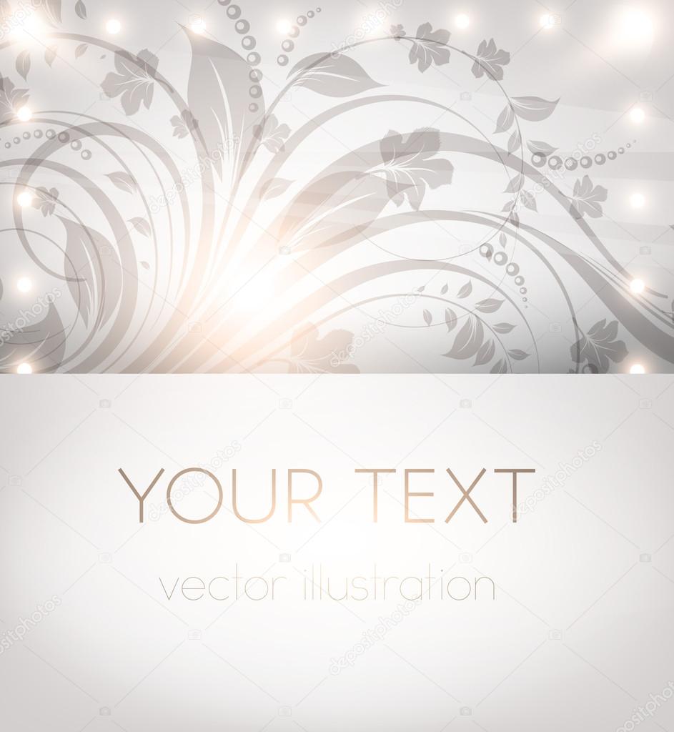 Classical wallpaper with a flower pattern for business retro design. vector