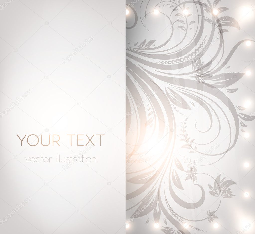 Classical wallpaper with a flower pattern for business retro design. vector
