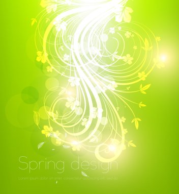 vektör yeşil parlak arka plan