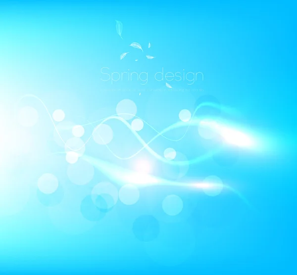 Luxe helder blauwe abstracte wenskaart. vector zomer hemelachtergrond voor ontwerp — Stockvector