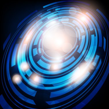 retro tasarlamak teknoloji vektör arka plan iş tasarım daireler