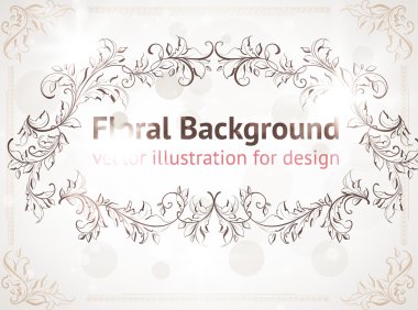 soyut desen tasarımı için. çiçek retro öğeler için arka plan