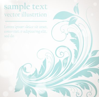 soyut klasik mavi renkli tasarım