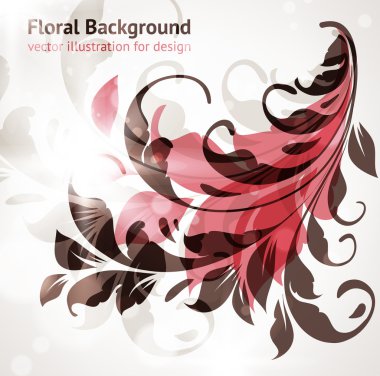 el ile tebrik vektör kartı retro tasarım çiçek, çiçek arka plan çekilmiş