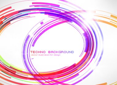 soyut tekno arkaplan vektörü