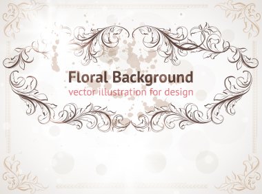 soyut desen tasarımı için. çiçek retro öğeler için arka plan