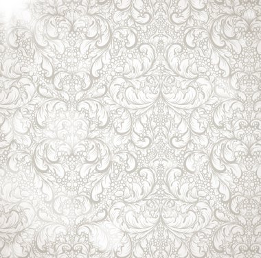 kesintisiz beyaz damask duvar kağıdı