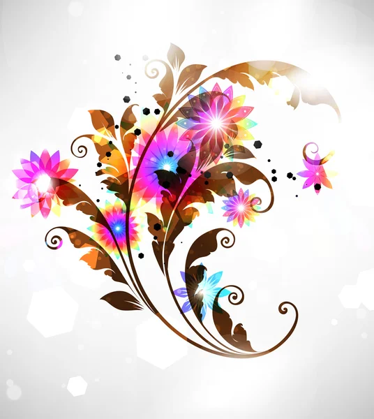 Primavera flor fondo diseño — Vector de stock