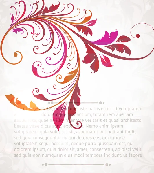Floral Background design. Vector — Stock Vector