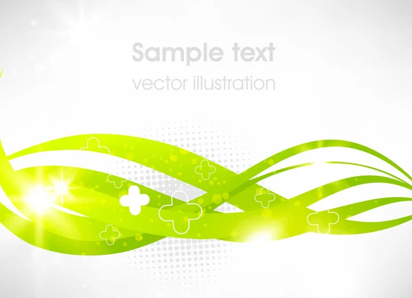 Ilustración vectorial verde de fondo abstracto de color suave — Archivo Imágenes Vectoriales