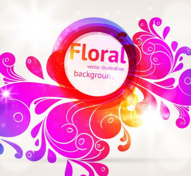 diseño del fondo floral con adorno de flor. Vector