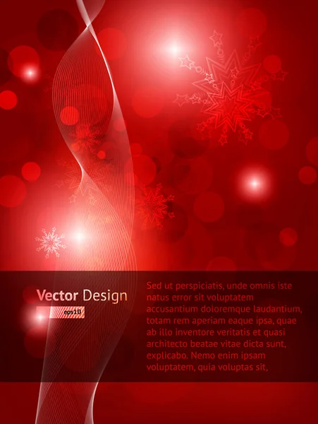 Élégant fond de Noël avec place pour la nouvelle invitation de texte année — Image vectorielle
