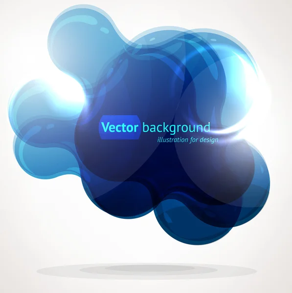 Fondo abstracto brillante del vector de burbuja del habla — Vector de stock