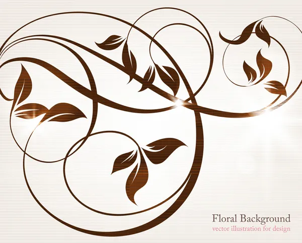 Fond floral vintage vectoriel pour un design rétro — Image vectorielle