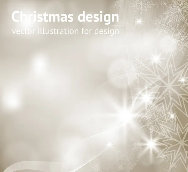 Fondo de Navidad elegante con lugar para la invitación de texto de año nuevo — Vector de stock