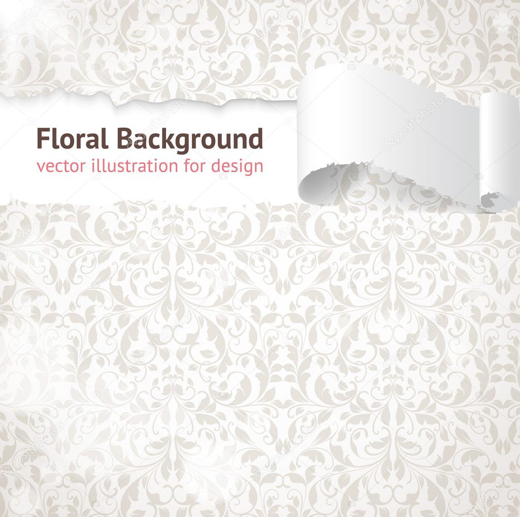 Seamless spring or summer wallpaper, vector background for design