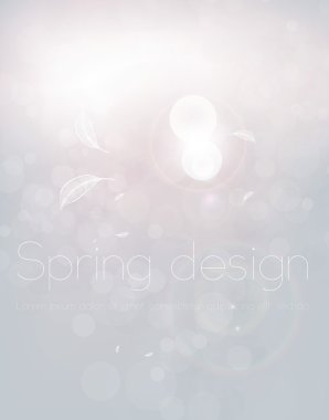 Luxury bright abstract greeting card. Vector spring or summer background clipart