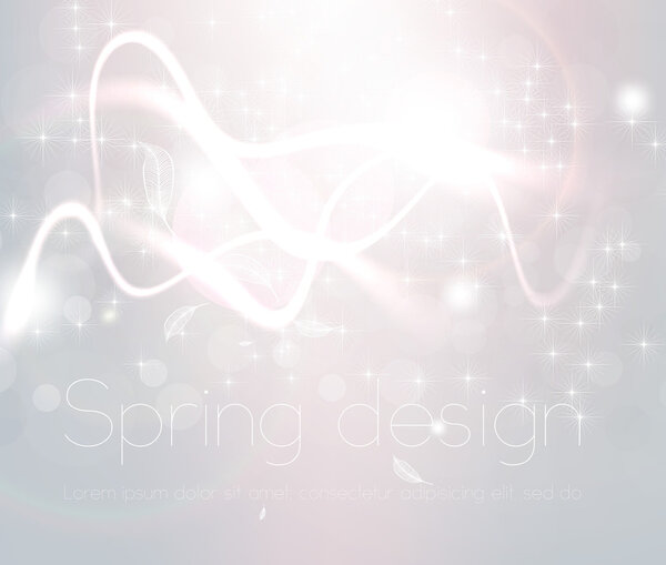 Luxury bright abstract greeting card. Vector spring or summer background