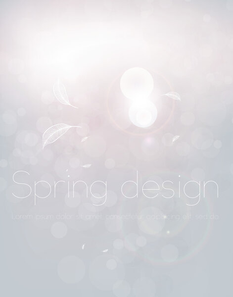 Luxury bright abstract greeting card. Vector spring or summer background