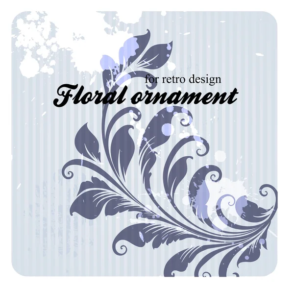 Carte de visite colorée rétro printemps ou été floral modèle de conception lumineuse — Image vectorielle